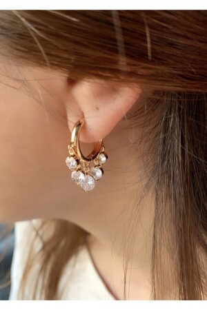 من فولاذ زيركون الحجر شاكيرا نموذج خاتم الأذن الذهبية - Sistorize