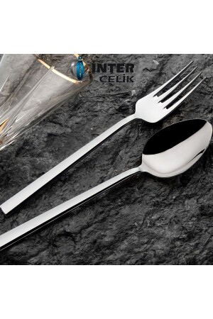 Steel Nil Model 30-teiliges Gabel- und Löffelset EROLHOMEE9855 - İnter