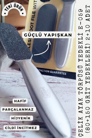 Çelik Topuk Törpüsü Yedekli E-059 - 6