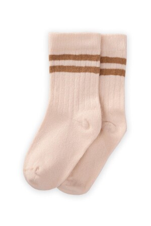 Çemberli Soket Çorap 2-9 Yaş Kahverengi - 1