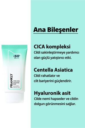 Centella Asiatica İçeren Nemlendirici CICAHAE Güneş Kremi SPF50- PA-- 50 ml - 5