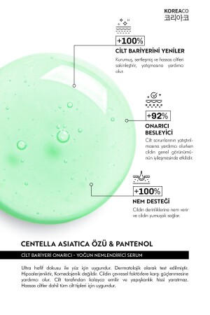 Centella & Cica & Ceramide - Onarıcı- Aydınlatıcı -24 Saat Nemlendirme Ampoule - 2