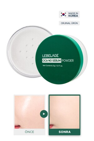 Centella Içeren- Yağlanma Karşıtı Ve Makyaj Sabitleyici Toz Pudra Cica No Sebum Powder - Lebelage