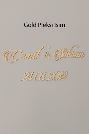 Çerçeveler Için Gold Pleksi Isimlik Ve Tarih! Parlak Pleksi Isimlik Ve Tarihlikler! - 1