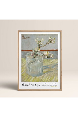 Çerçeveli Vincent Van Gogh Tablo 30x40cm 40x60cm 50x70cm Siyah Beyaz Ahşap Çerçeveli Vangogh023 - Homepack