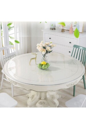 Ceren Şeffaf 1-3 Mm Kalın Pvc Yuvarlak Masa Örtüsü - Erksolhome