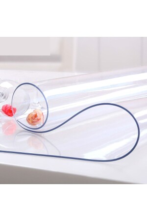 Ceren Şeffaf 1-4mm Tüm Boyutlarda Şeffaf Kalın Pvc Kaymaz Masa Örtüsü Koruyucu - Erksolhome