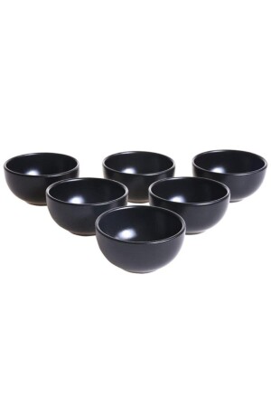 Snack-/Saucenschale 8 cm Mattschwarz 6 Stück 198 - Keramika