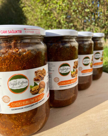 Cevizli Kuru İncir Reçeli - 750gr - Halal