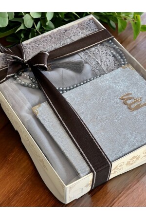 م.ن.ز-دووري - هدية - مجموعة حزمة عروسة 4 قطع - ملابس صلاة مطلية - طيفيتة صلاة السجادة - ياسين - كريات صلاة - Ayhanhome