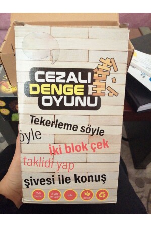 Cezalı Jenga, Cezalı Denge Oyunu Yeni Versiyon V2 TYC00210778039 - 3