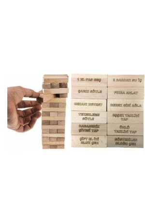 Cezalı Jenga, Cezalı Denge Oyunu Yeni Versiyon V2 TYC00210778039 - 10