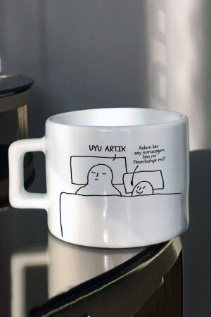 Çf My Love Me Or Fenerbahçe Or Sleep Now Design bedruckte Tee-/Kaffeetasse - Hediyexpres