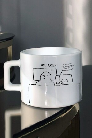 Çf My Love, Sleep Now, Me or Beşiktaş, bedruckte Tee-/Kaffeetasse mit Design - 1