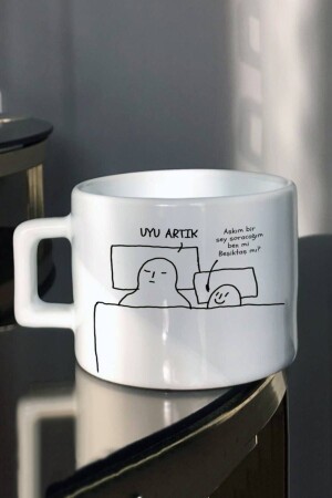 CF My Love, Sleep Now, Me or Beşiktaş, Design bedruckte Tee-Kaffeetasse - 2