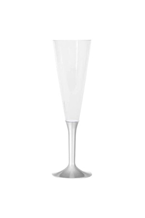 Champagnerglas aus Kunststoff (10 Stück), graue Farbe - 1