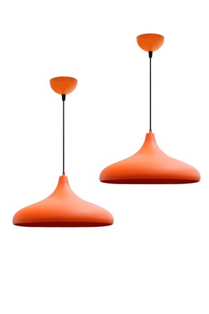 Champion Orange Doppel-Kronleuchter, Hängelampe, Retro, rustikale Lampe, Küche, Wohnzimmer, Tischlampe, Kronleuchter 2066orangeiki - 1