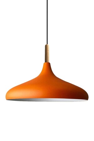 Champion Orange Einzel-Kronleuchter aus Holz, Hängelampe, Wohnzimmer, Küche, Café, Boutique-Lampe, Beleuchtung, Kronleuchter - 8