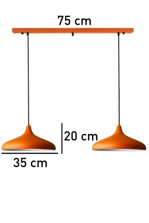 Champion Orange Kronleuchter Doppelpendelleuchte Wohnzimmer Küche Esstisch Eingang Restaurant Kronleuchter BMM7066XXXX08 - 2