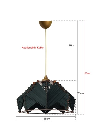 Chaos Handmade Sarkıt Avize Zümrüt Yeşil SH198 - 6