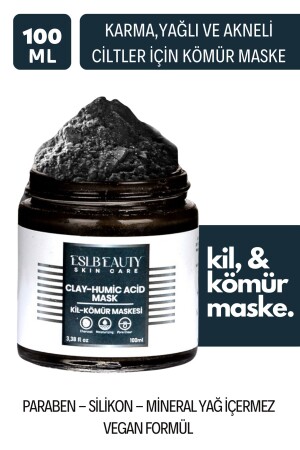 Charcoal Arındırıcı Siyah Nokta Karşıtı Gözenek Sıkılaştırıcı Işıltı Veren Kil-Kömür Maske 100ml TYC6KGYTTN168727905383292 - 1