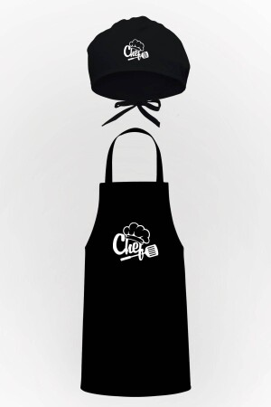 Chefhut-Design, Küchenschürze und Haube, Vorteilspaket TTP0494 - 1