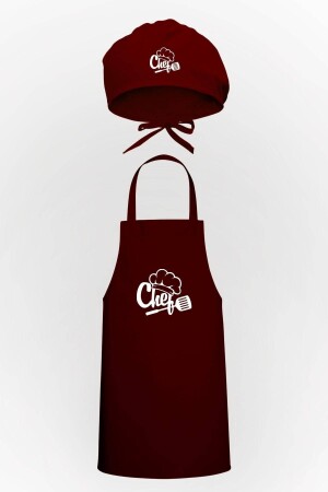 Chefhut-Design, Küchenschürze und Haube, Vorteilspaket TTP0494 - 1