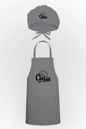 Chefhut-Design, Küchenschürze und Haube, Vorteilspaket TTP0494 - 1