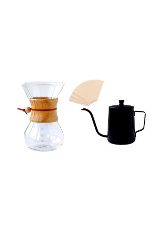 Chemex Filtre Kağıdı Kapaklı Barista Kettel Set - 2