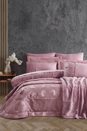 مجموعة من الألياف المزدوجة المملئة من الألياف المملئة من النسيج Chenille Fabric Bronze Dried Rose - Elart