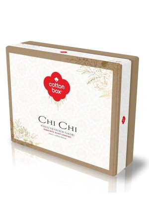 Chi Chi Doppel-Piqué-Bettbezug-Set Elegance Cappuccino 8680108054208 - 5