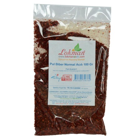 Chili Pepper Normal Hot 100 Gr Packung - 6