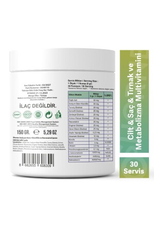 Chlorophyll Detox Powder ( Klorofil Içeren Detoks Gıda Takviyesi ) - 3