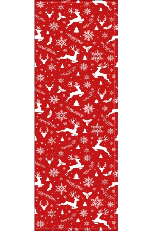 Christmas Premium Tay Tüyü Yeni Yıl Leke Tutmaz Kumaş Yılbaşı Masa Örtüsü Runner 40x140cm Rnr534 CHRNOL - 4