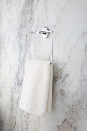 Chrom, quadratischer Handtuchhalter/Toilettenpapierhalter mit breiter Abdeckung, 2er-Set 0947 - 2