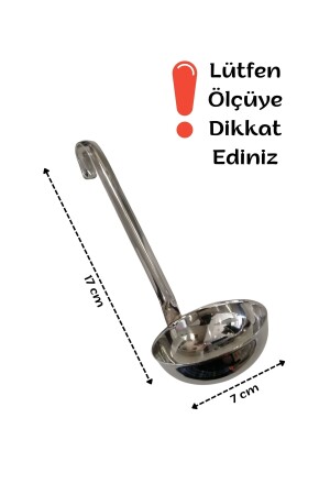 Chromkelle, Edelstahlkelle aus Chrom für Lebensmittel, Schöpfkelle für Marmelade, Honig, Melasseschaufel, Chrom - 5