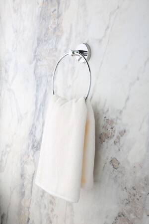 Chromring-Handtuchhalter/Toilettenpapierhalter mit breiter Abdeckung, 2er-Set 1523 - 2