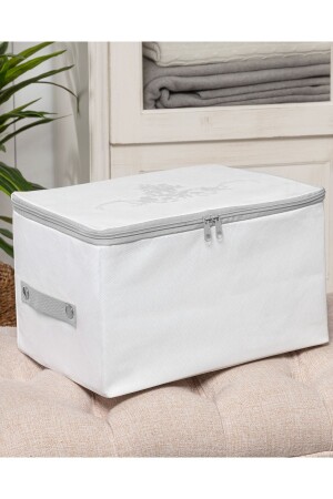 حقيبة السادل المطبوعة من النمط الزهري من MNZ - أبيض/سدي - Madame Coco