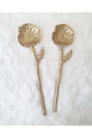 Çiçek Şeklinde Metal Salata Servis Kaşıkları TRYERY339 - LOVYCO