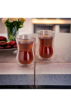 Çift Cidarlı 2’li Çay Bardağı 150ml DM451-2 - 3