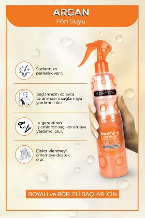 Çift Fazlı Argan Turuncu Fön Suyu 400 Ml - 3