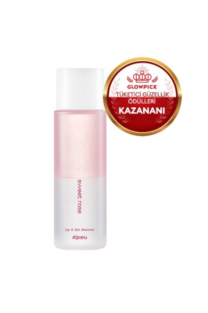 Çift Fazlı Hassas Göz&Dudak Makyaj Temizleyici 100ml Mineral Lip&Eye Remover(Sweet Rose) - 1