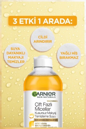 Çift Fazlı Micellar Kusursuz Makyaj Temizleme Suyu 400 ml - 3