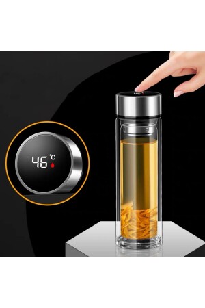 Çift Kat Cam Çay Kahve Termosu 500ml (YENI MODEL) - 1