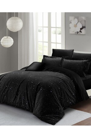 Çift Kişilik Nevresim Seti Sık Dokuma Pamuk Saten 3d Özel Tasarım Starly Night(çarşafsızdır) PERLASERA25793 - PerlaSera