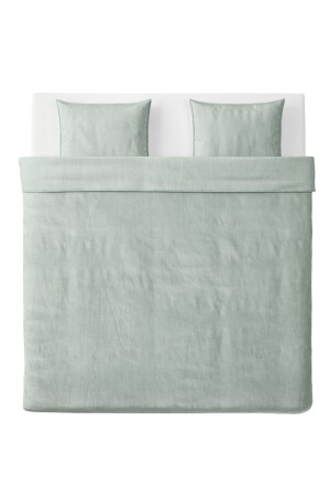 Çift Kişilik Nevresim Takımı Çizgili-yeşil 240×220 %100 Pamuk Trendexpress Ikea Bergpalm 240x220 - 3