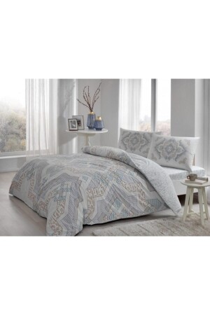 Çift Kişilik Nevresim Takımı Elanor Kahve Lastiksiz 200 Cm X 220 Cm TC53T60264158 - Taç