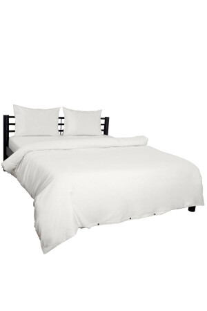 %100 Pamuklu Çift Kişilik Nevresim Takımı | Pamuklu Nevresim Takımı | Beyaz Nevresim Takımı cotton double duvet cover set - 1