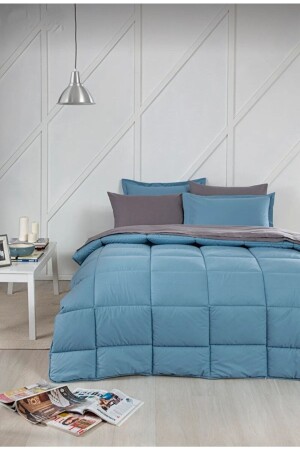 Çift Kişilik Uyku Seti Petrol Antrasit Ranforce Uyku Seti - Özdilek