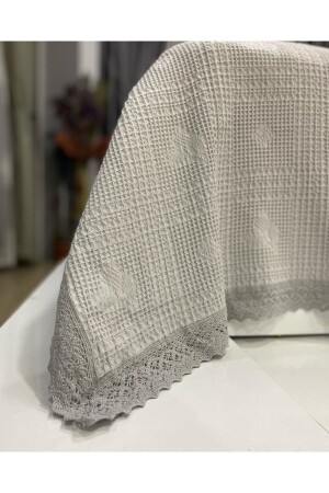 MNZ-مزدوج الصيف القطن العصا بيك مجموعة 240x260 الشاي - Kumru Çeyiz